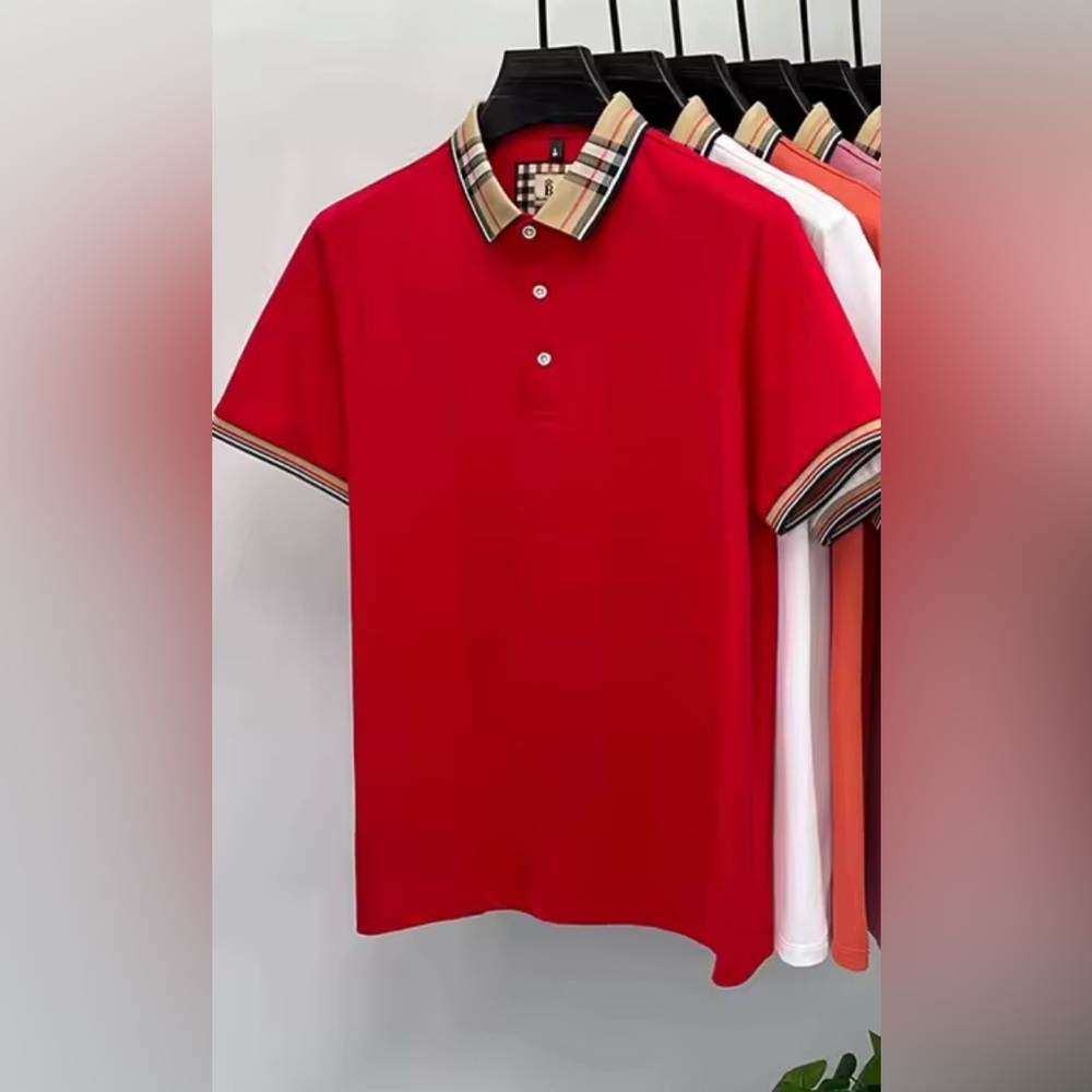 NEW $80 Cody Check Collar Polo Shirt with Checkered Collar